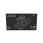 LEVEL3 GANTS NITRILE NOIR - 100 PCS - M