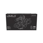 LEVEL3 GANTS NITRILE NOIR - 100 PCS - L