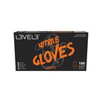 L3VEL3 ORANJE GLOVES NITRILE MEDIUM