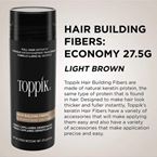 TOPPIK HAIR FIBERS LICHT BRUIN 27.5 GRAM