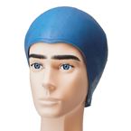 SIBEL BONNET À MÈCHES EN SILICONE BLEU