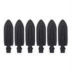 BARBERS & GENTLEMEN BLACK LEAF PRO HAARKLEMMEN 6 STUKS