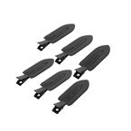 BARBERS & GENTLEMEN BLACK LEAF PRO HAARKLEMMEN 6 STUKS