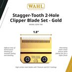 WAHL TÊTE DE COUPE DORÉE STAGGER-TOOTH