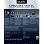 ANDIS CORDLES COMBO PACK US PRO LI + TS-2 SHAVER