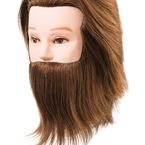 TÊTE MALLÉABLES HOMME CHÂTAIN CLAIR AVEC BARBE DANIEL