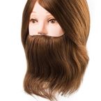 TÊTE MALLÉABLES HOMME CHÂTAIN CLAIR AVEC BARBE DANIEL